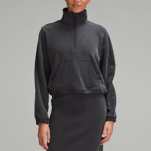 Brushed soft stream half zip